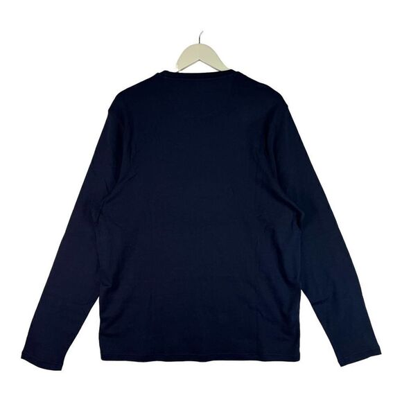 New Michael Kors Men US XL Navy Blue Sweatshirt Crew Neck Pullover Long Sleeve - Picture 3 of 8